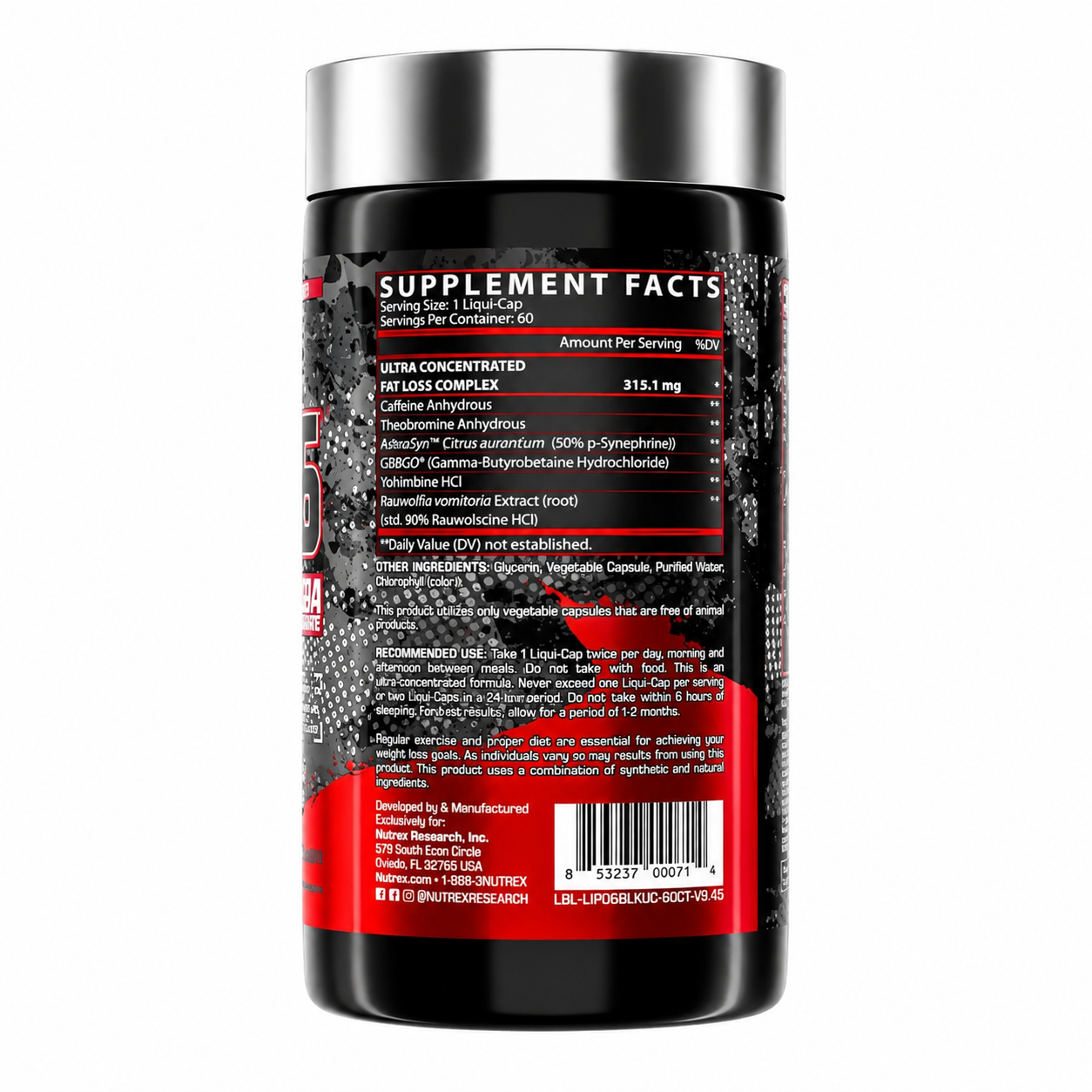 LIPO-6 Black Ultra Concentrate - 60 liqui-Caps