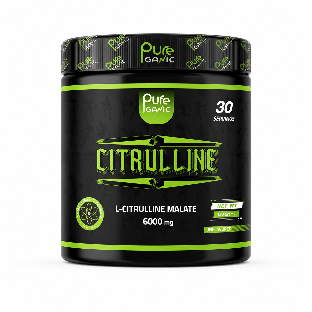 PureGanic Citrulline Malate - 180g 30 Servings